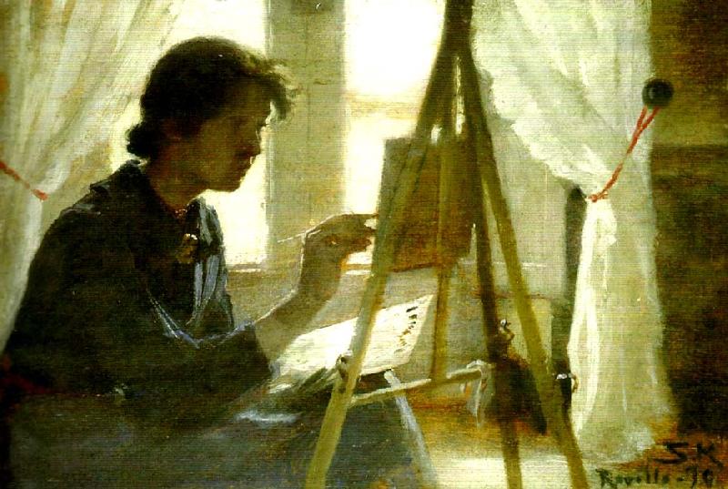 Peter Severin Kroyer marie kroyer malar France oil painting art